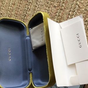 Gucci sunglasses case w dustbag Lime Green